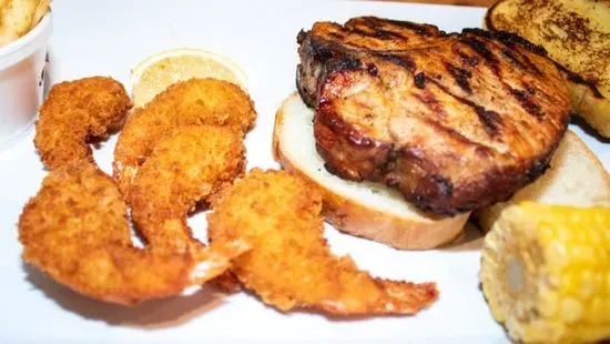 Pork Chop & Shrimp Dinner