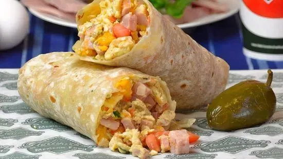 Ham, Cheese & Pico Burrito