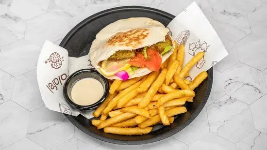 Falafel sandwich with fries ($12 Meals)