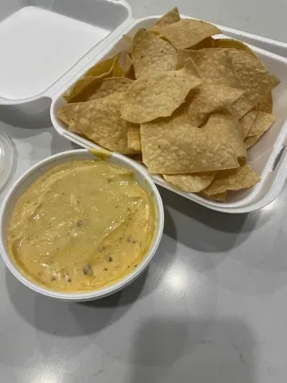 Queso Dip and chips