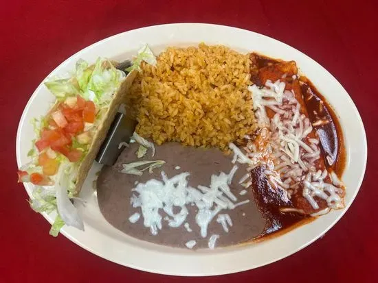 Taco-Enchilada Plate