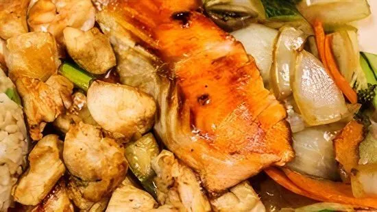 Chicken & Salmon Hibachi