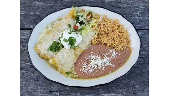 Chicken Verde Enchiladas