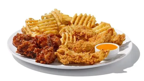 Tenders, 5pc Boneless Wings & Fries