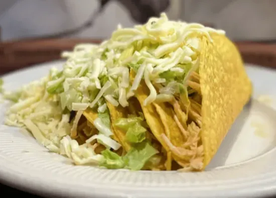 (3) Tacos Traditional. Type in comment if crispy or soft. 