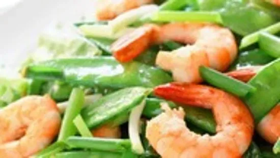 85. Shrimp with Snow Peas 雪豆虾