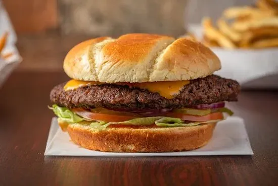 Half lb Premium Cheeseburger Combo