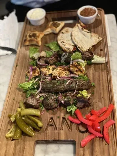 Beef shish kabob plate