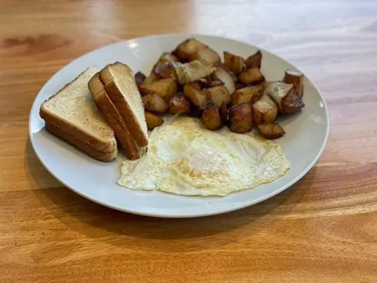 One Egg w/toast & Home Fries