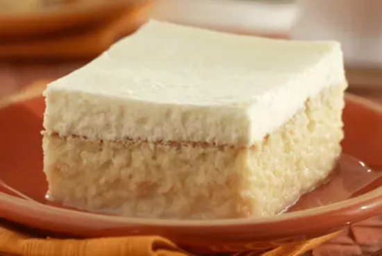 Tres Leches cake slice