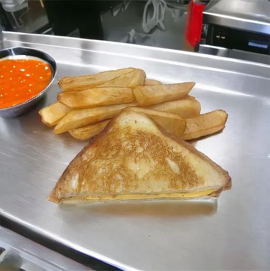 Kids Grilled Cheese and Fries with a Small Beverage