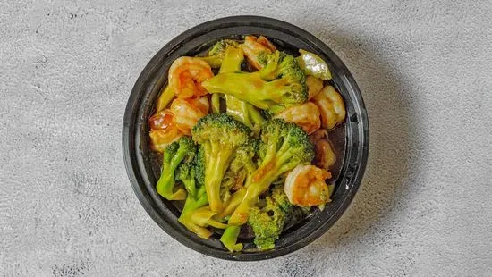 Steamed Shrimp with Broccoli