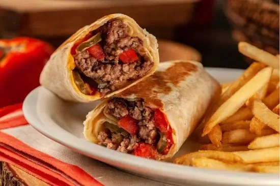 Angus Cheeseburger Wrap