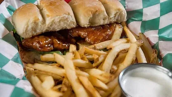 Buffalo Chicken Sliders Basket