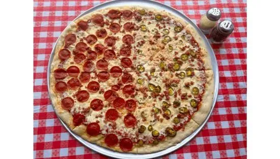 24" 2 Split Toppings