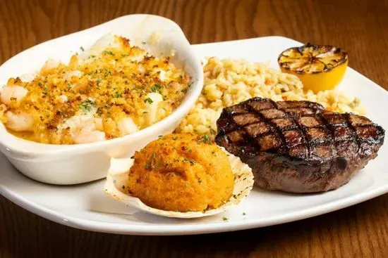 3-Way Sirloin* & Seafood Trio Combo with Seafood Stuffie