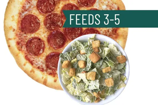 Any One Topping 16" and Salad