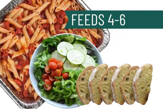 Family Style Pasta Meal