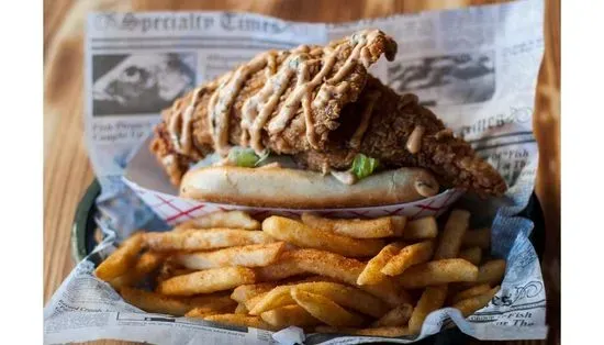 Flounder Po' Boy