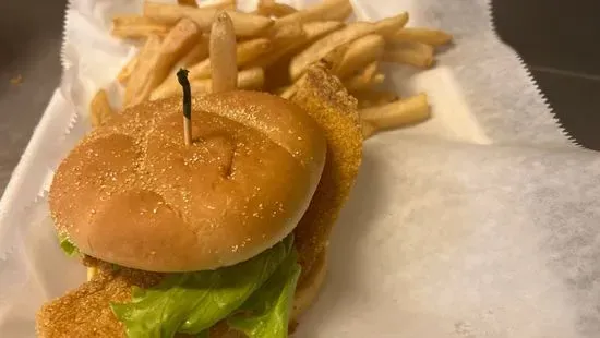 Fish sandwich & fries