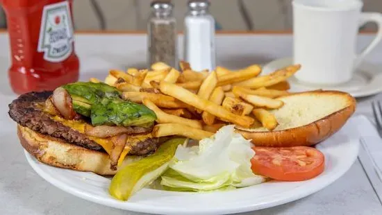 Avocado Bacon Cheeseburger