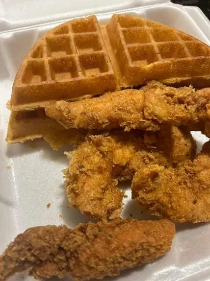 Chicken Tenders and Waffles