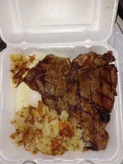 USDA T-Bone and Eggs