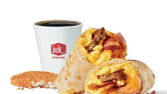 Meat Lovers Breakfast Burrito Combo