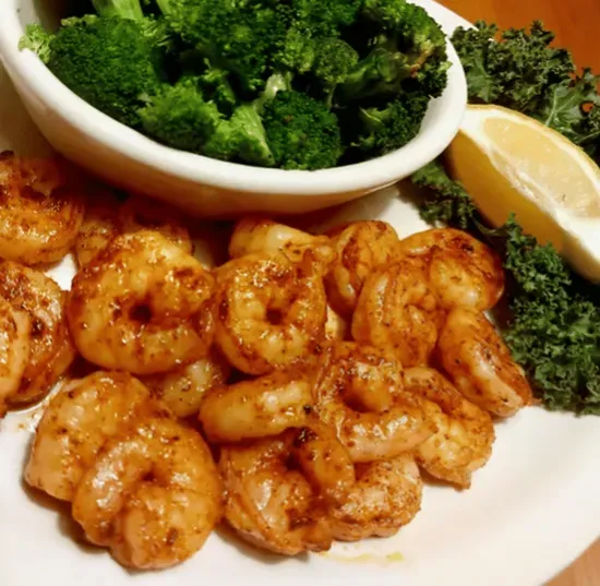 Grilled Mesquite Shrimp Platter