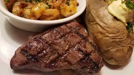 Steak & Fried Shrimp