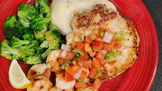 Grilled Chicken & Shrimp