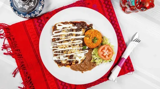 Enchiladas De Mole Dinner