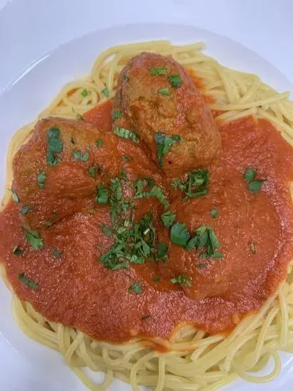 Half Tray Spaghetti Meatballs