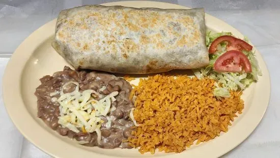 Adobada / Pork Burrito Dinner