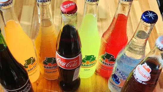 Soda bottle glass.