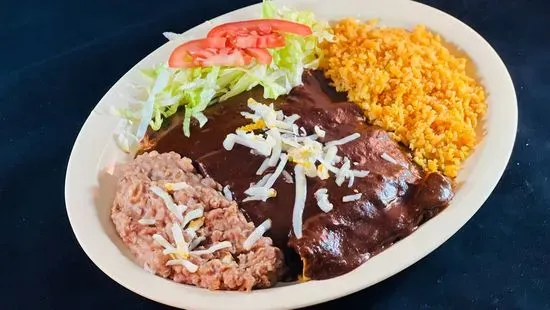 Enchiladas de Mole Queso / Cheese