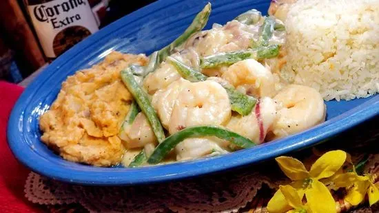 Camarones en Rajas