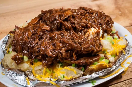 BBQ Beef Baked Potato