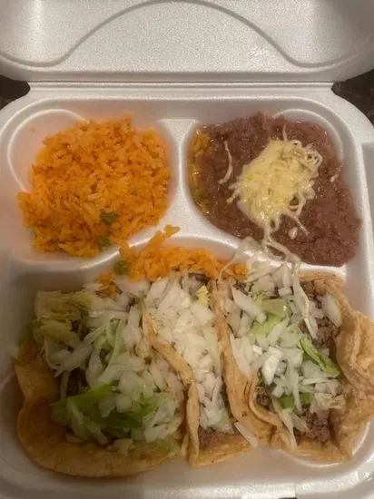 Taco Dinner (3 Tacos)