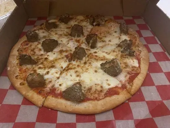 Meatball Pizza