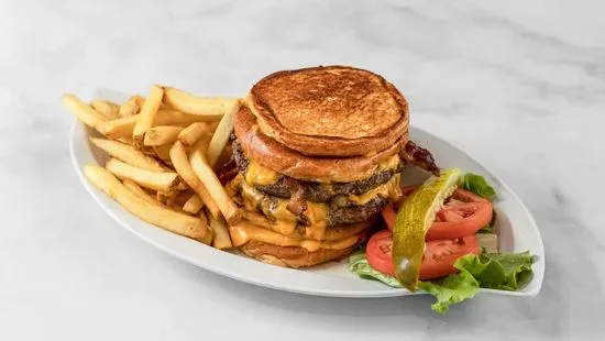 Grilled Cheese Double Cheeseburger