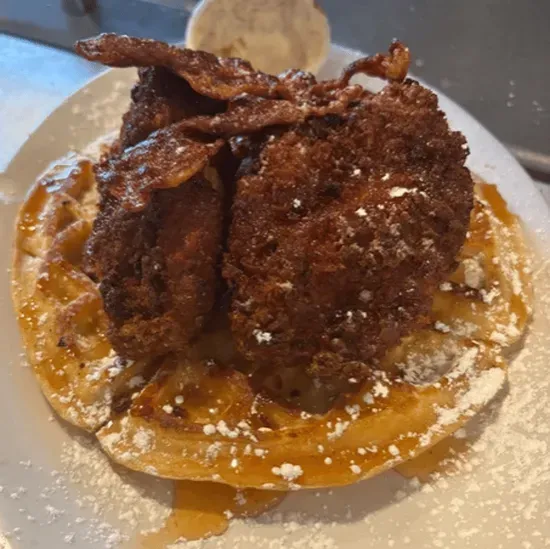 Homemade Fried Chicken and Waffles 