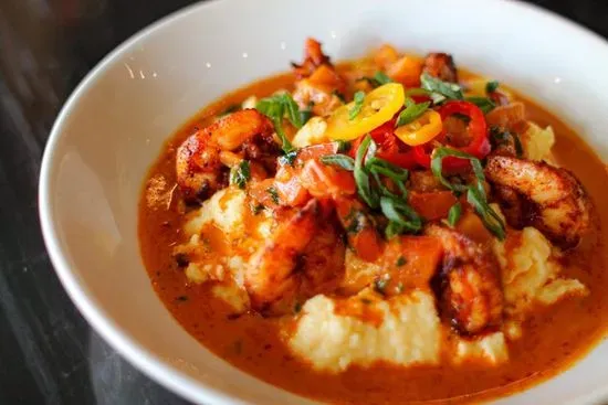 Blackened Shrimp + Grits