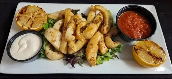 Calamari strips Sauteed