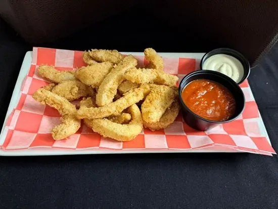 Calamari strips fried