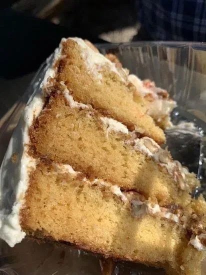 Slice of Italian Cream Cake