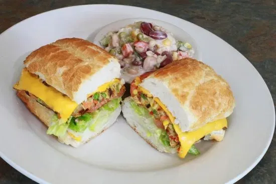Veggie Burger with American Cheese