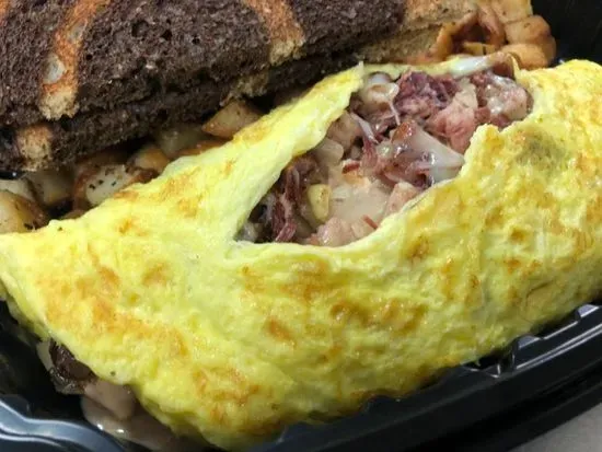 Reuben Omelet (Contains Pork)