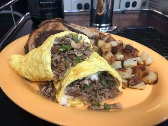 Steak Bomb Omelet