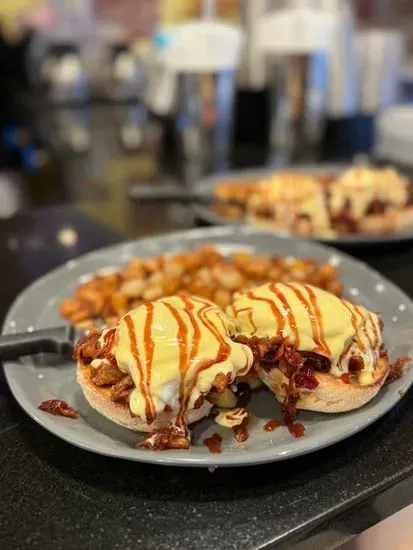 Maple BBQ Pork Benny